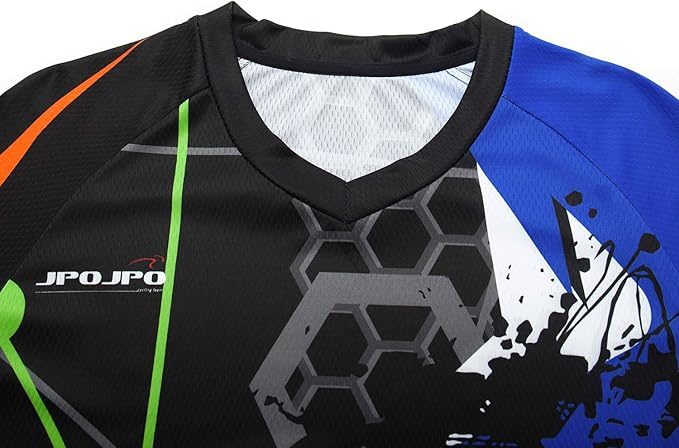 PSPORT Men's Motocross Jersey Long Sleeve Motocross Shirt Men Mountain Dirt Bike Jersey Downhill Riding Racing Clothing Tops
