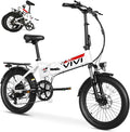 Vivi Folding Electric Bike for Adults, 20" x 2.4 Fat Tire Ebike, Peak 1000W Foldable Electric Bicycle, 22MPH Commuter E-Bike with 48V Removable Battery, 7 Speed, SGS Certified to UL2849