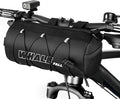 whale fall Bike Handlebar Bag, Roll-Style Front Bag with Elastic Cord, 3-Point Strap Fixation, Shoulder Strap, Reflective Bicycle Accessories for Travel, Daily Commute, Mountain or Road Bikes