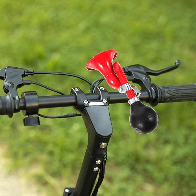 Loud Squeeze Air Horn Portable Red Vintage Bicycle Bell for Mountain and Road Bikes Safe Riding Accessories