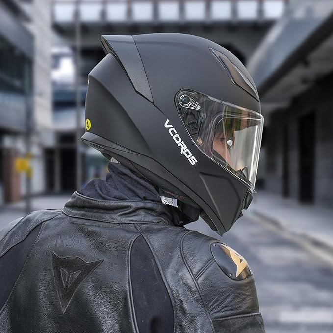 VCOROS Motorcycle Full Face Helmet for Unisex-Adults DOT Approved WS-609 Motorbike Street Bike Racing Helmets