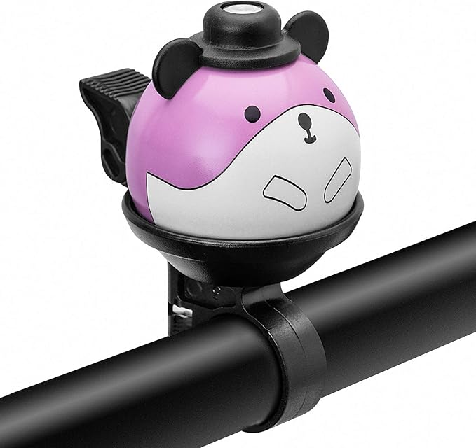 Kids Bike Bell, 360° Rotatable Cartoon Cycling Bell for Girls Boys and Adult, Loud Crisp Clear Sound Bicycle Handlebar Ring Horn, Children's Bike Accessories