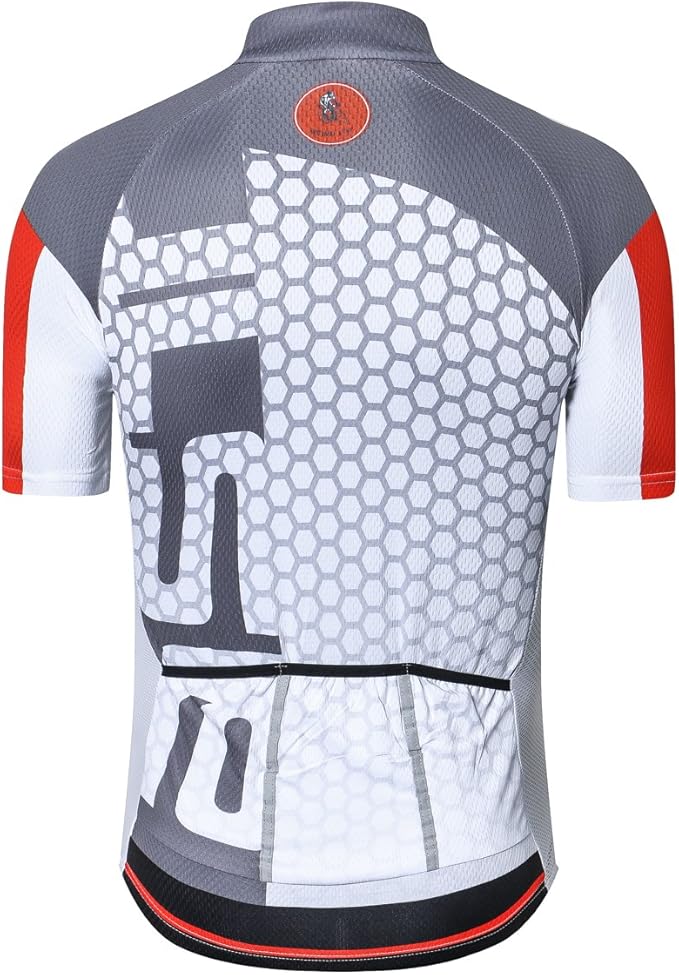 New Pro Full Zipper Men's Cycling Jersey Short Sleeve Riding Shirt USA