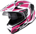 1Storm Dual Sport Motorcycle Motocross Off Road Full Face Helmet Dual Visor: HF802
