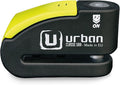 URBAN 999 Approved Motorcycle Disc Lock with Smart Alarm | 120dB, LED, Warning, A+ Sensitivity, X2 ON | SRA & Sold Secure Gold Tested Anti-Theft for Motorbike | 14mm Double Locking, Hardened Steel