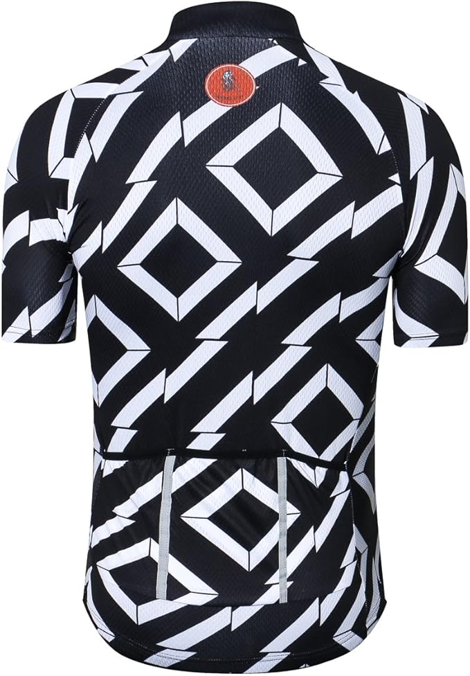 New Pro Full Zipper Men's Cycling Jersey Short Sleeve Riding Shirt USA