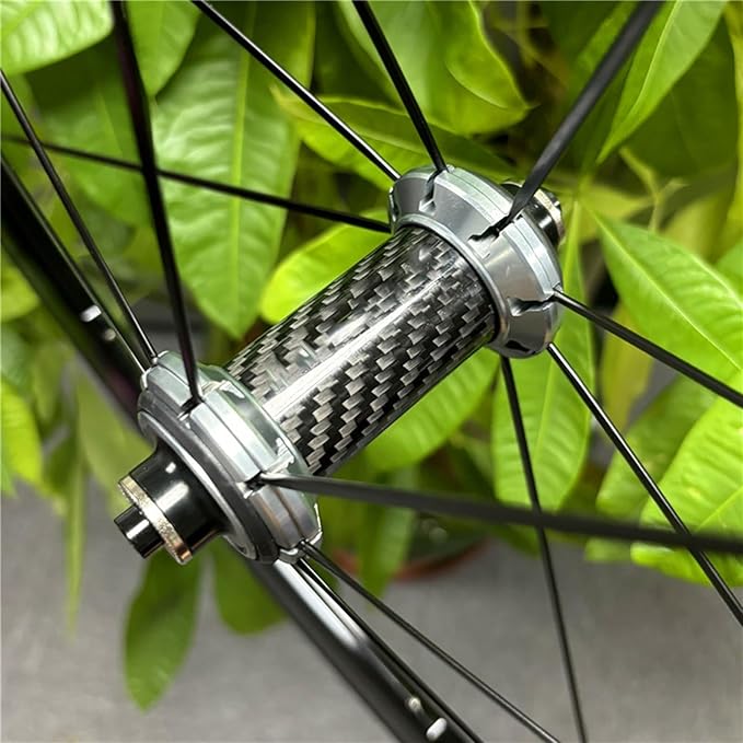 Road Bike Carbon Wheels 700C 30/40/50mm Double Layer Bike Rim Aluminum Alloy Quick Release C/V/Rim-Brake Bike Wheels 7-12 Speed Wheelsets