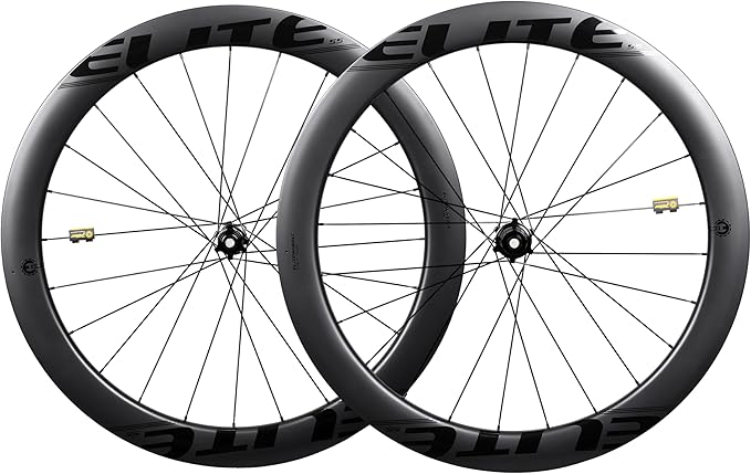ELITEWHEELS Carbon Wheelset 700c Disc Brake UD Matte Carbon Fiber Road Bicycle Wheels 30/38/50/55/60/82mm Tubeless Clincher