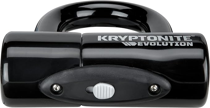 Kryptonite Evolution Bike Disc Lock, Small U-Lock 14mm Shackle with Keys, Heavy Duty Anti-Theft Bicycle Lock, High Security Mini for Powersports Motorcycles E-Bikes Scooters