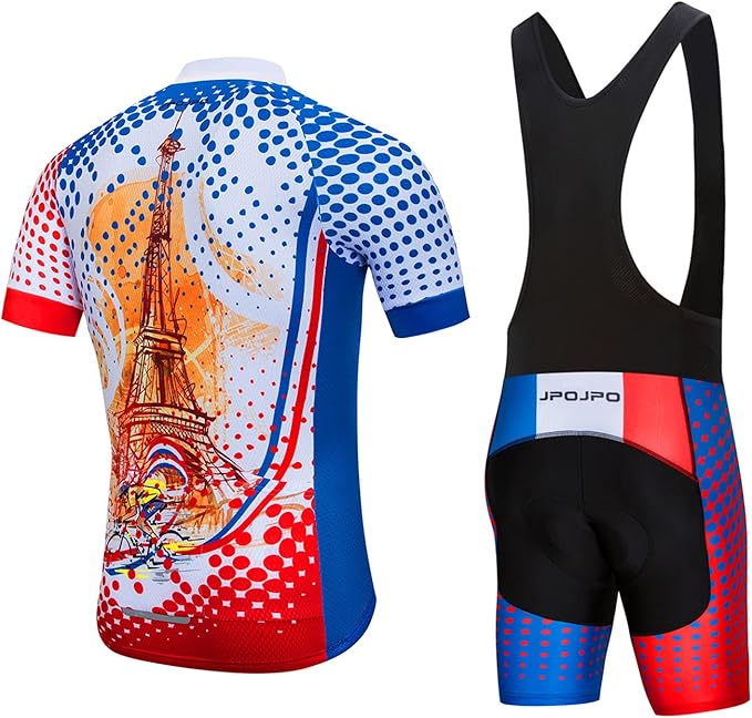Hotlion Men's Cycling Jersey Set Summer Cycling Clothing Suit Pro Team Bike Clothes Road Biking Outfits Bicycle Kit for Men