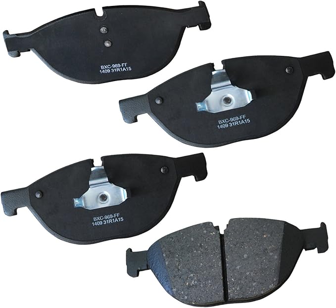 Bendix Premium SBC1409 Ceramic Front Brake Pads for Select Models Bentley Arnage,Azure,BMW 528i,535i GT,550i,650i,Gran Coupe,xDrive 740i,740Ld 740Li,750i,750Li,760Li,ActiveHybrid 7,Silver Seraph