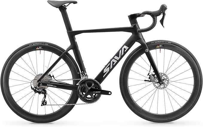 SAVADECK Carbon Road Bike, T800 Carbon Fiber Frame 700C Racing Bicycle with Shimano 105 R7000 22 Speed Groupset and Mechanical Disc Brake, Ultra-Light Carbon Bike