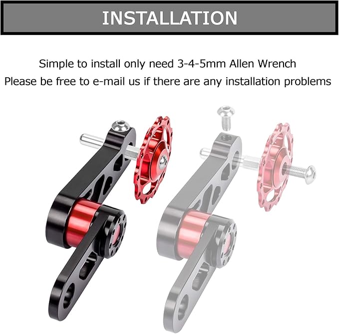 PSLER Bike Single Speed Chain Tensioner, Aluminum Alloy Bicycle Chain Guide with Derailleur Hanger, Foldable Bike Chain Stabilizer Replacement for MTB Road Cycling Accessories