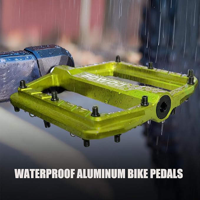 Bike Pedals 9/16" Lightweight Non-Slip Bicycle Platform Pedals - Fits Most Adult Bikes & Mountain Bikes &MTB, Road Bikes and Slip-Resistant Design