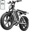 TST Electric Bike for Adults 1500W Peak 20" Fat Tire All-Terrain E-Bike 60/110 Miles 28 MPH Electric Dirt Bike - 48V 15/25 AH Battery Tested to UL 2849 Powered Electric Bicycle