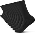PAPLUS Compression Athletic Crew Socks (6 Pairs) for Men & Women