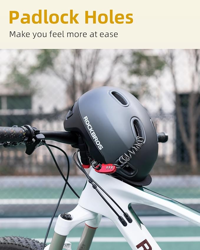 ROCKBROS Bike Helmet for Adults, Adjustable Cycling Helmet for Men & Women [CPSC Safety Certified] Bicycle Helmet for Commuting, Road Biking, Skating