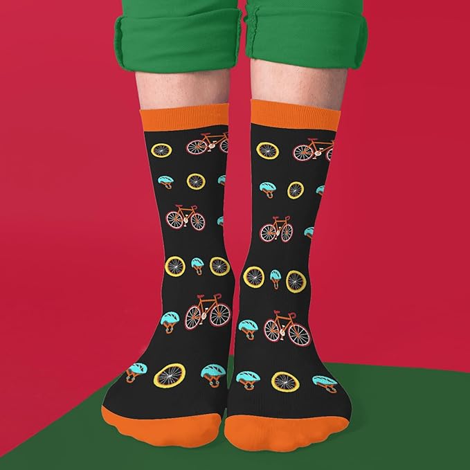 FOURSTUFF Ski, Cycling, Basketball, Golf, Pickleball, Softball, Volleyball, Wrestling, Soccer - Sports Socks for Women Men