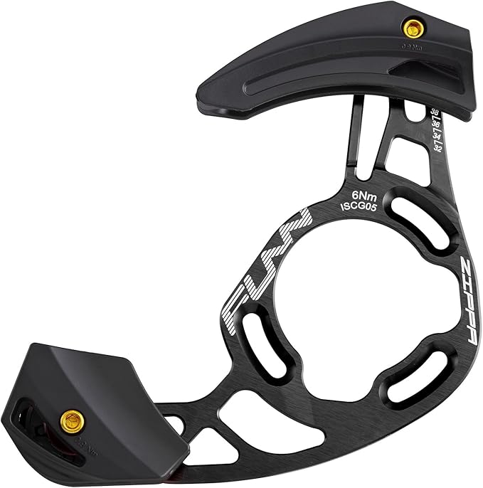 Funn Zippa AM Chain Guide, ISCG05 Interface, BSA Adapter Included, 32T-38T, Mountain Bike Chain Protector