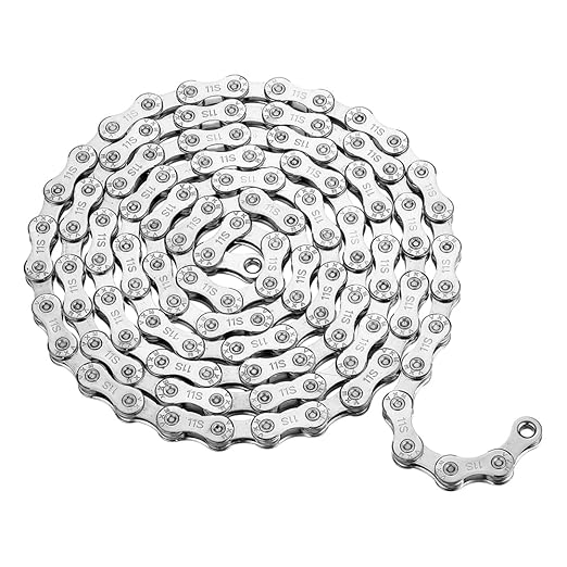 VXM Bike Chain 1/2" x 11/128" 116 Links 11-Speed, MTN BTX MTB Road, Alloy Steel, 3968 lbf, 1638 lbs/in