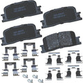 Bendix Premium SBC885 Ceramic Rear Brake Pads for Lexus ES300 2003-2002, ES330 2006-2004, Toyota Camry 2006-2002, Highlander 2003-2001