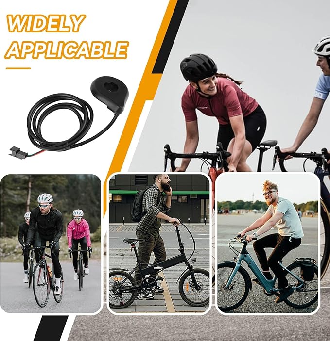 Pedal Assist Sensor, Bike Pedal Assist Kit Electric Assistant Speed Sensor with 12 Magnets Cycling Accessories for Road Mountain Bike