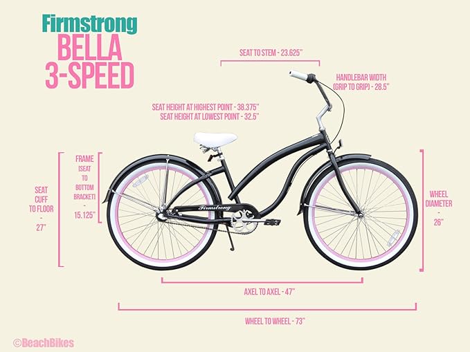 Firmstrong Firmstrong Bella Classic Beach Cruiser Bicycle