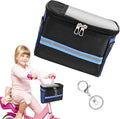 Kids Bike Basket, Front Frame Scooter Basket Bag, Bicycle Handlebar Bag for Boys Girls with Zipper, Bike Decoration for Most Children's Bikes Like Tricycle, Balance Bik-e(COLOR:Blue)