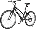 26 inch 7-Speed Commuter Bicycle,Men's Cruiser Bike/Mountain Bike/Hybrid Bicycle,V Brake,Metal Frame, Adult Bike (Black, White, Blue, Green, Purple, Pink)