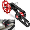 PSLER Bike Single Speed Chain Tensioner, Aluminum Alloy Bicycle Chain Guide with Derailleur Hanger, Foldable Bike Chain Stabilizer Replacement for MTB Road Cycling Accessories