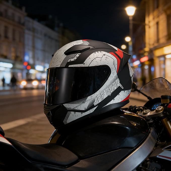 Full Face Motorcycle Helmet WS-607 DOT Approved Motorbike Racing Street Bike Helmets for Adults with Visor