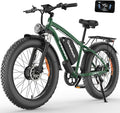GREATWORK 52V 5000W Peak Dual Motor Electric Bike for Adults, 1300Wh Battery, Up to 45MPH & 100 Miles Range, 26" x 4.0 Fat Tire Electric Dirt Bike with Suspension, Mountain E-Bike for Men Women