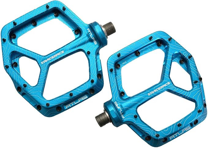 RaceFace Atlas Bike Platform Pedals, Turquoise, RF2984