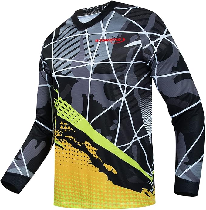 Cycling Jersey Long Sleeve Men's Mountain Bike Motocross Jersey Long Sleeve MTB T-Shirt