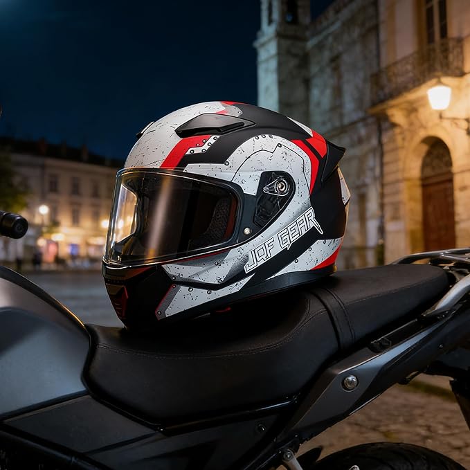 Full Face Motorcycle Helmet WS-607 DOT Approved Motorbike Racing Street Bike Helmets for Adults with Visor