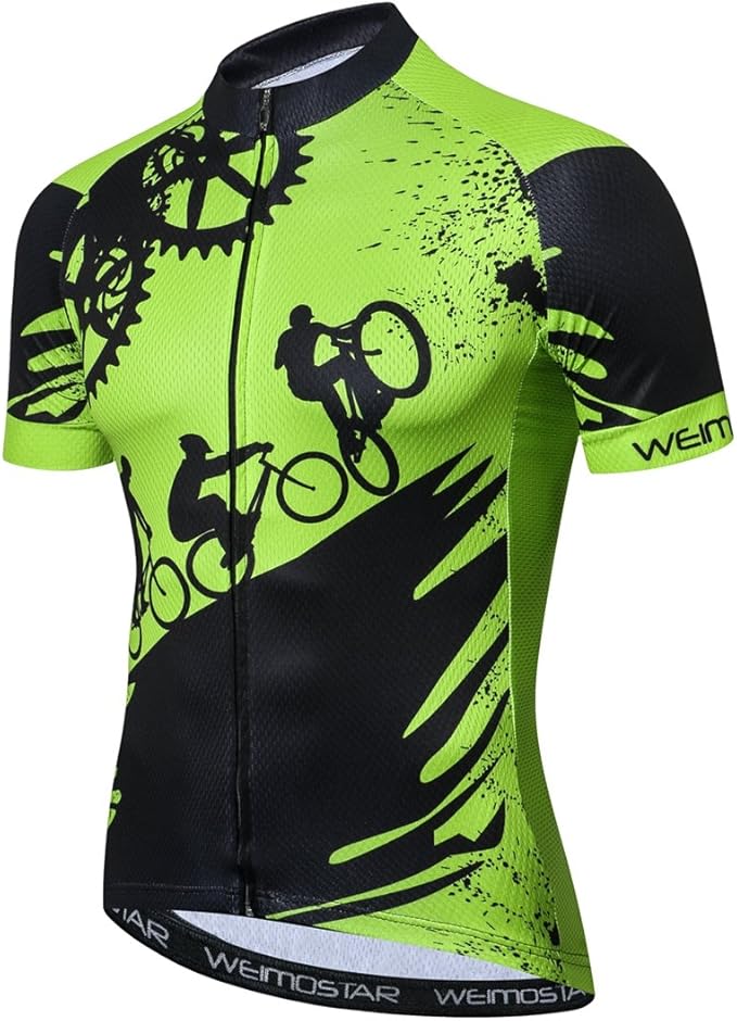Sportswear Cycling Jerseys Short Sleeve Bike Clothing Bike top Men MTB Jersey Breathable Summer Black