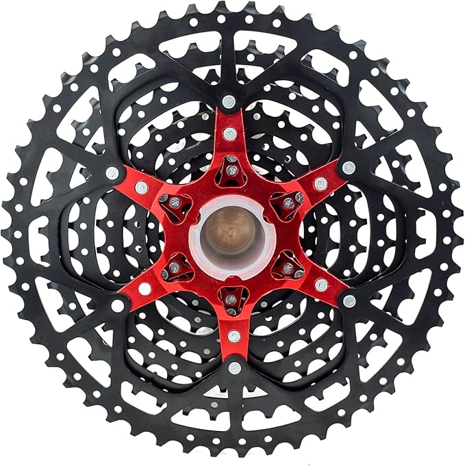 VG SPORTS 8/9/10/11/12 Speed Ultra-Light Bike Cassette for Mountain Bike 11-40T/11-42T/11-46T/11-50T/11-52T MTB Cassette Lightweight Aluminum Bracket Cassette