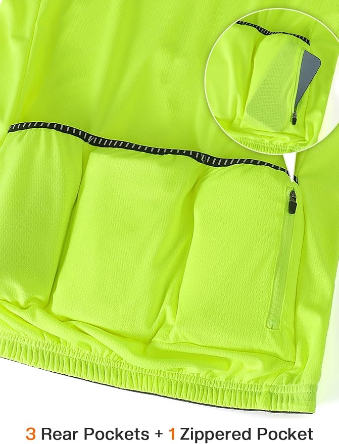 ARSUXEO 1/2 Zipper Cycling Jersey Men Short Sleeves Bike Shirts for Men Biking Bicycle Road Bike Jerseys