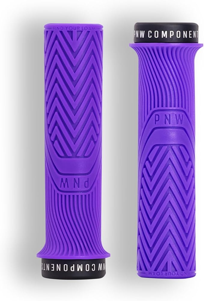 PNW Components Loam MTB Bike Grips – Lock-On Mountain Bike Handlebar Grips – 25A Tacky Rubber – Ergonomic Trail & Enduro Grip – 30mm or 34mm – Multiple Colors