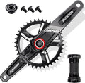 BUCKLOS 170/175mm Mountain Bike Crankset - CNC MTB Hollowtech Direct Mount Single Speed Cranksets, Bicycle Crank Set with 32/34/36/38T Narrow Wide Tooth Chainring for 9/10/11/12 Speeds