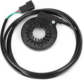 Alomejor Electric Assist Sensor,Lightweight Plastic 12 Pulse Bicycle Sensor 3.6ft Cable for Commuters Trail Riders Urban Cycling