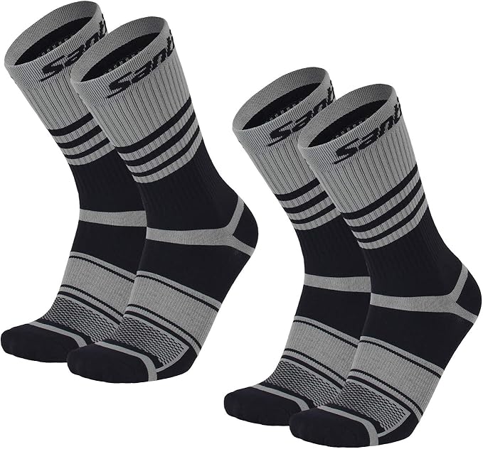 Santic Men's & Women's Cycling Socks Cotton Running Hiking Soccer Socks Crew Athletic Anklets