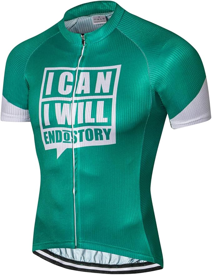 Cycling Jersey Men USA Summer Bike Short Sleeve 3-Pockets Breathable Quick-Dry Shirt S-3XL
