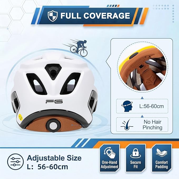 KINGBIKE NTA-8776 Mountain Bike Helmet Professional Ebike Helmets with 3-Level Adjustable Visor & Camera Mount E-MTB Helmet for Adults Men Women Youth E-Bike Safety Certified