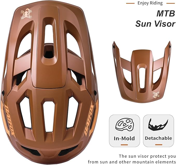 BATFOX Bike Helmet,Mountain Bike Helmet Helmets for Men Women Adults Youth