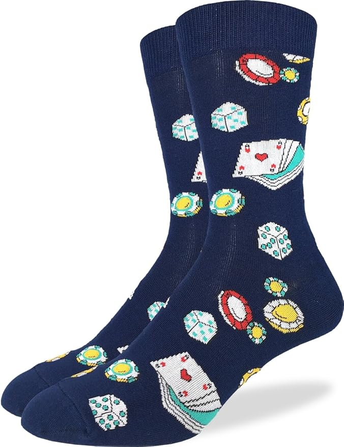 Good Luck Sock Novelty Crew Socks for Adults - For Men, Women and Teens