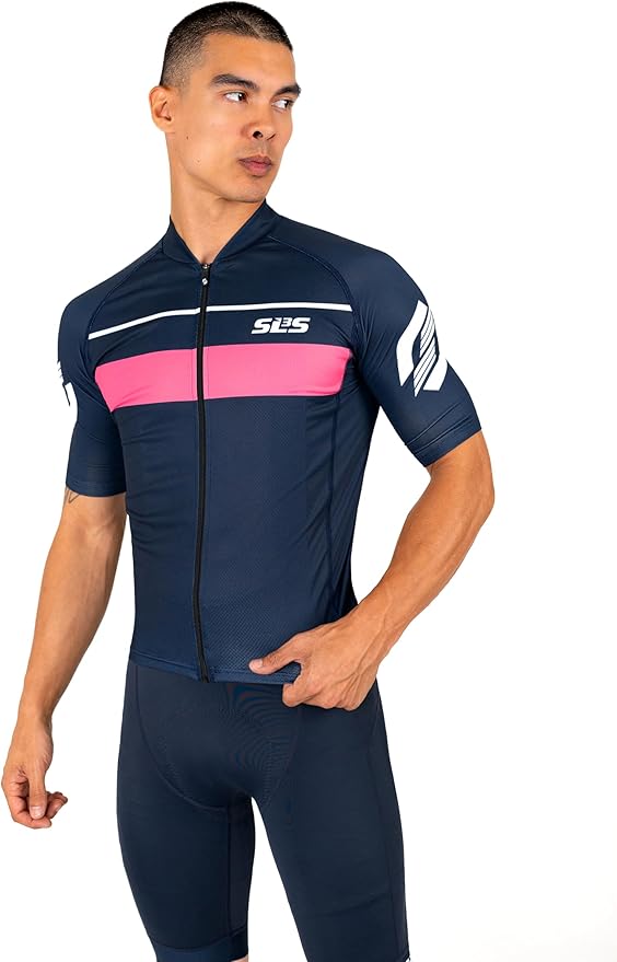 SLS3 Bike Jersey for Men Cycling – Men's Cycling Jersey Short Sleeve – Lightweight Road Bike Shirts