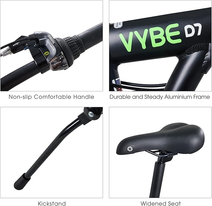 Dahon VYBE D7 Folding Bike, Lightweight Aluminum Frame; 7-Speed Shimano Gears; 20” Foldable Bicycle for Adults