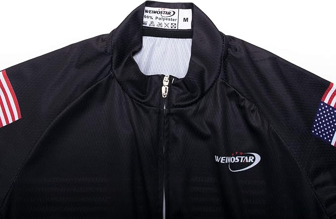 Weimostar Men's Cycling Jersey Short Sleeve Bike Clothing Multicolored Diamond