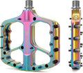 Mountain Bike Pedals -Bicycle Flat Pedals Aluminum 9/16" Sealed Bearing -Wide Platform for Road Mountain Gravel BMX MTB Bike Ideal for Downhill & Trail